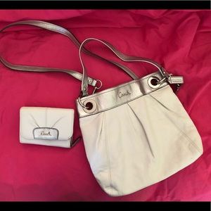 Coach crossbody/shoulder bag w/wallet. Gently used